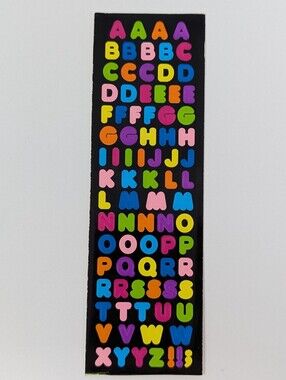 Sandylion Stickers Alphabet Stickers Bright Colours